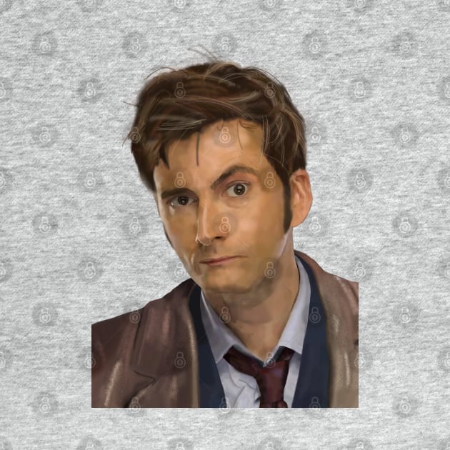10th Doctor by drawingsbymegsart